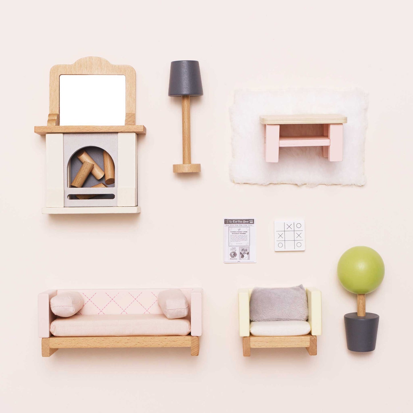 Sala de Estar para Casa de Bonecas