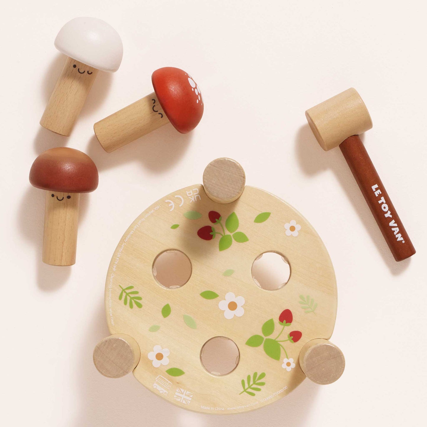Jogo de Martelo de Cogumelo da Floresta