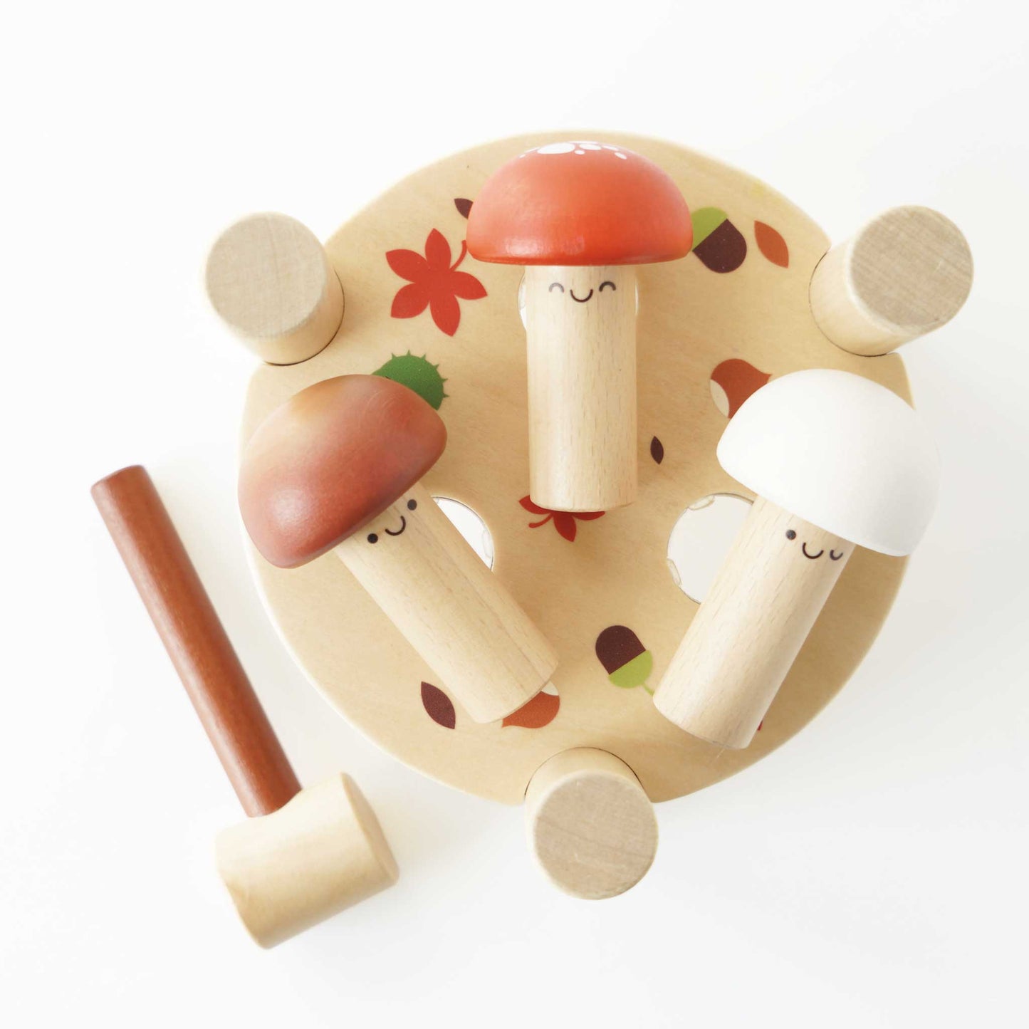 Jogo de Martelo de Cogumelo da Floresta