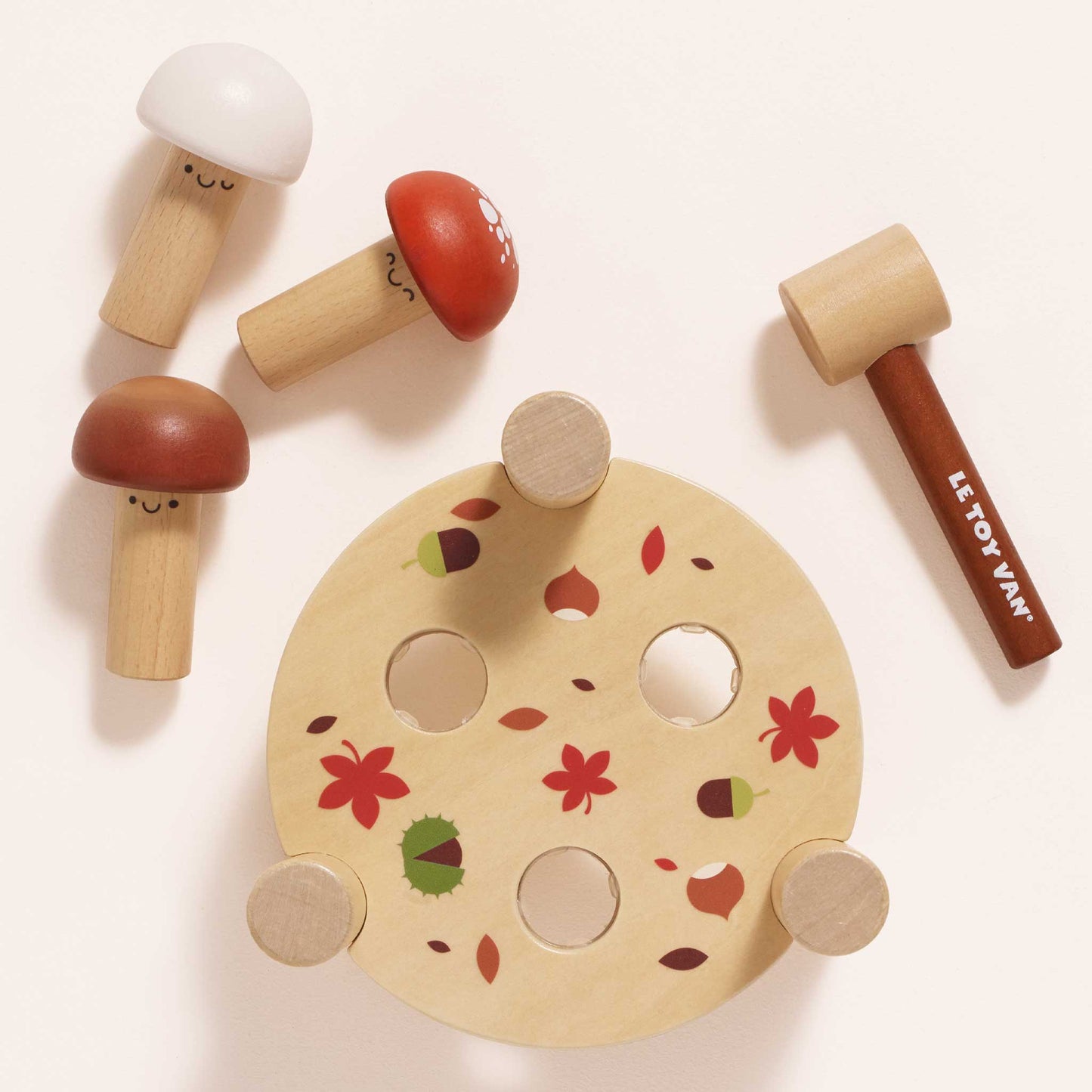 Jogo de Martelo de Cogumelo da Floresta
