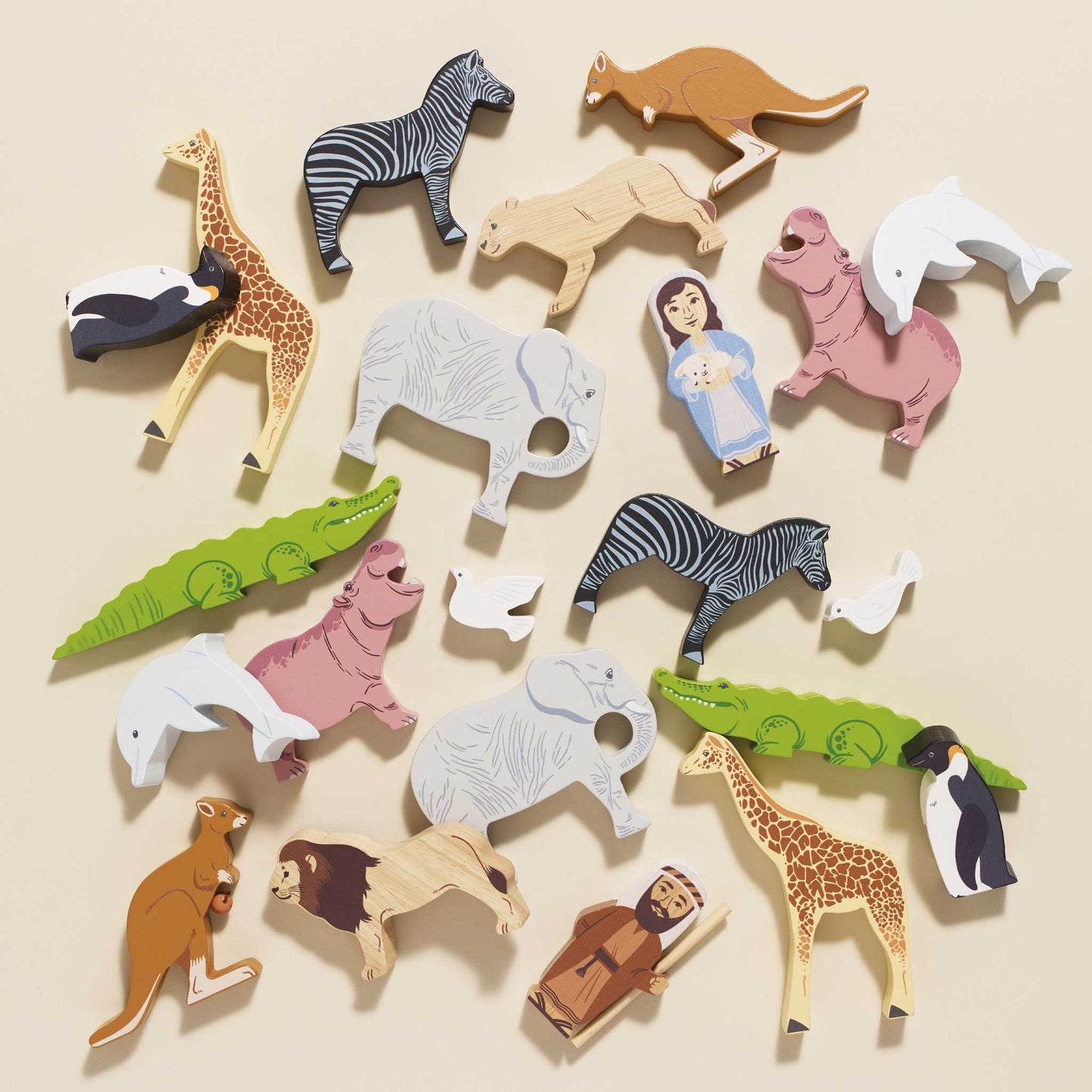 A Grande Arca de Madeira e Animais de Noé