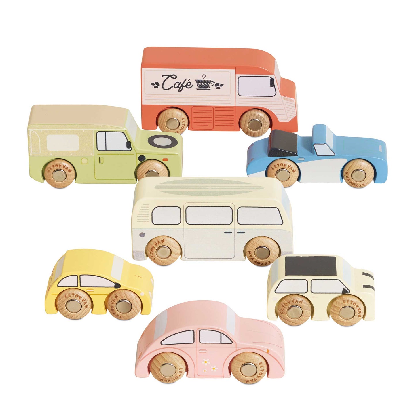 Conjunto de Carros de Brinquedo Vintage