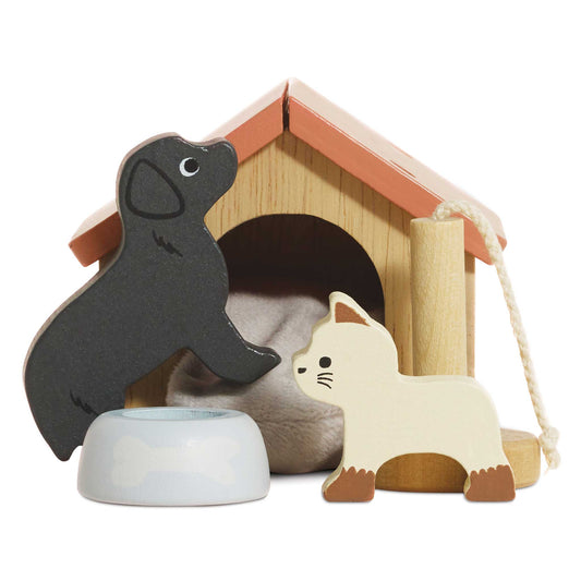 Conjunto de Animais de Estimação Cachorro e Gato