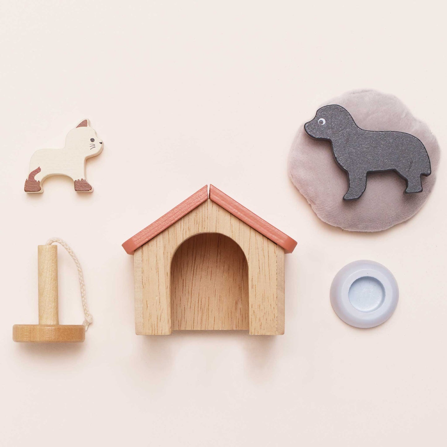 Conjunto de Animais de Estimação Cachorro e Gato