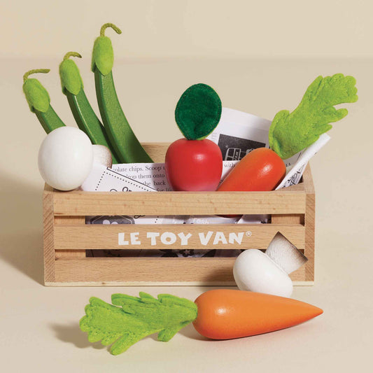 Caixa de Comida de Madeira para Colheita de Vegetais