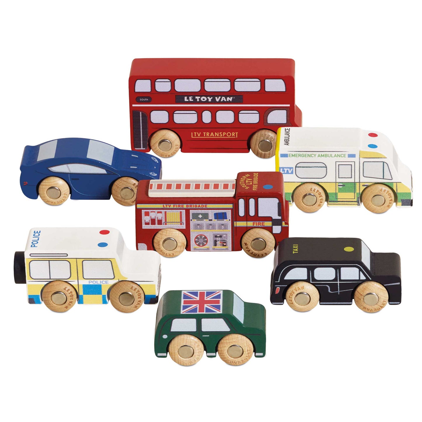 Conjunto de Carros de Brinquedo de Londres