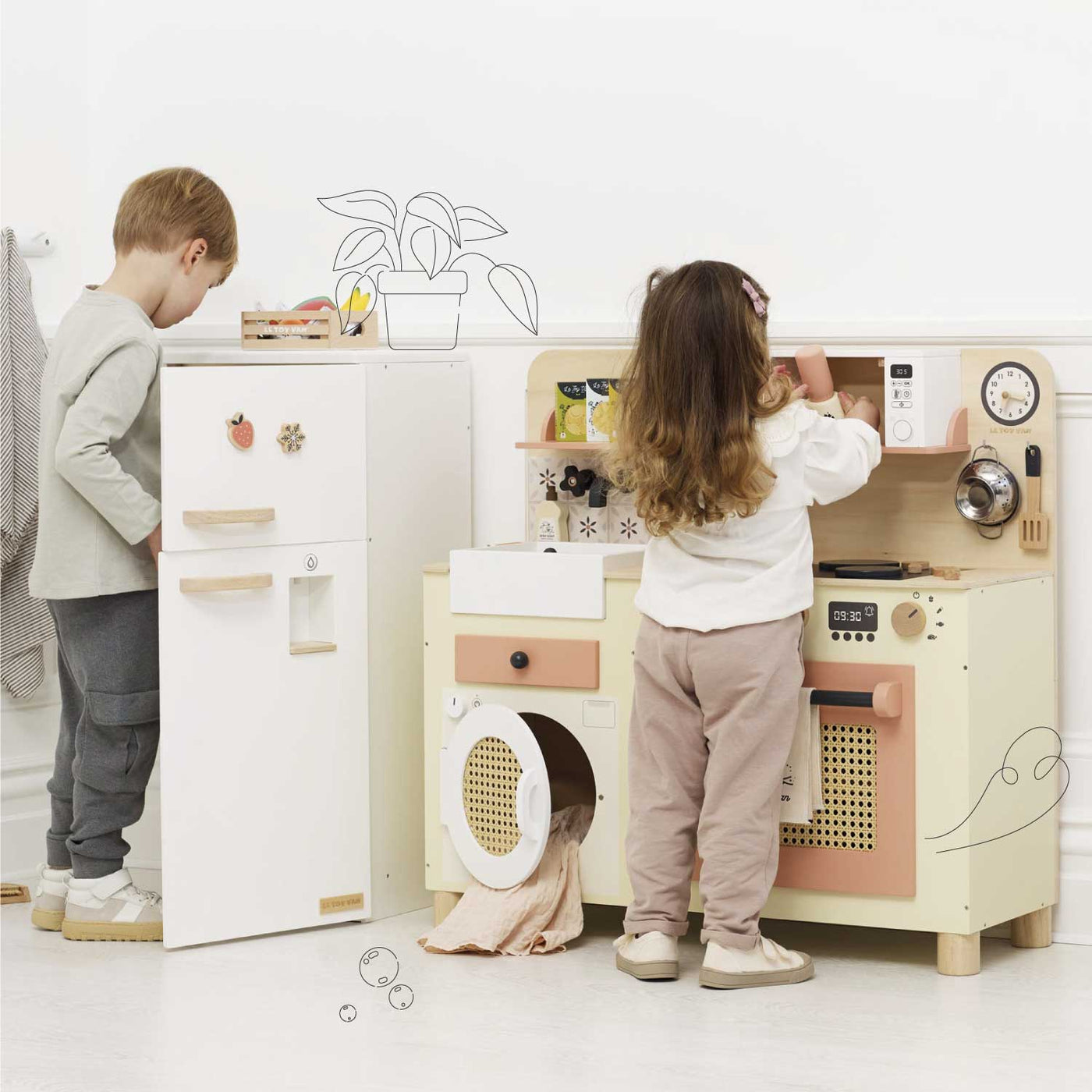 Cozinha Infantil de Madeira Tamanho Família