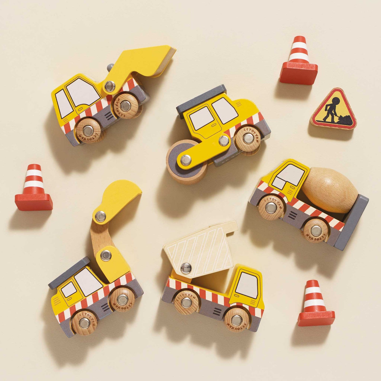 Conjunto de Carros de Brinquedo Construção