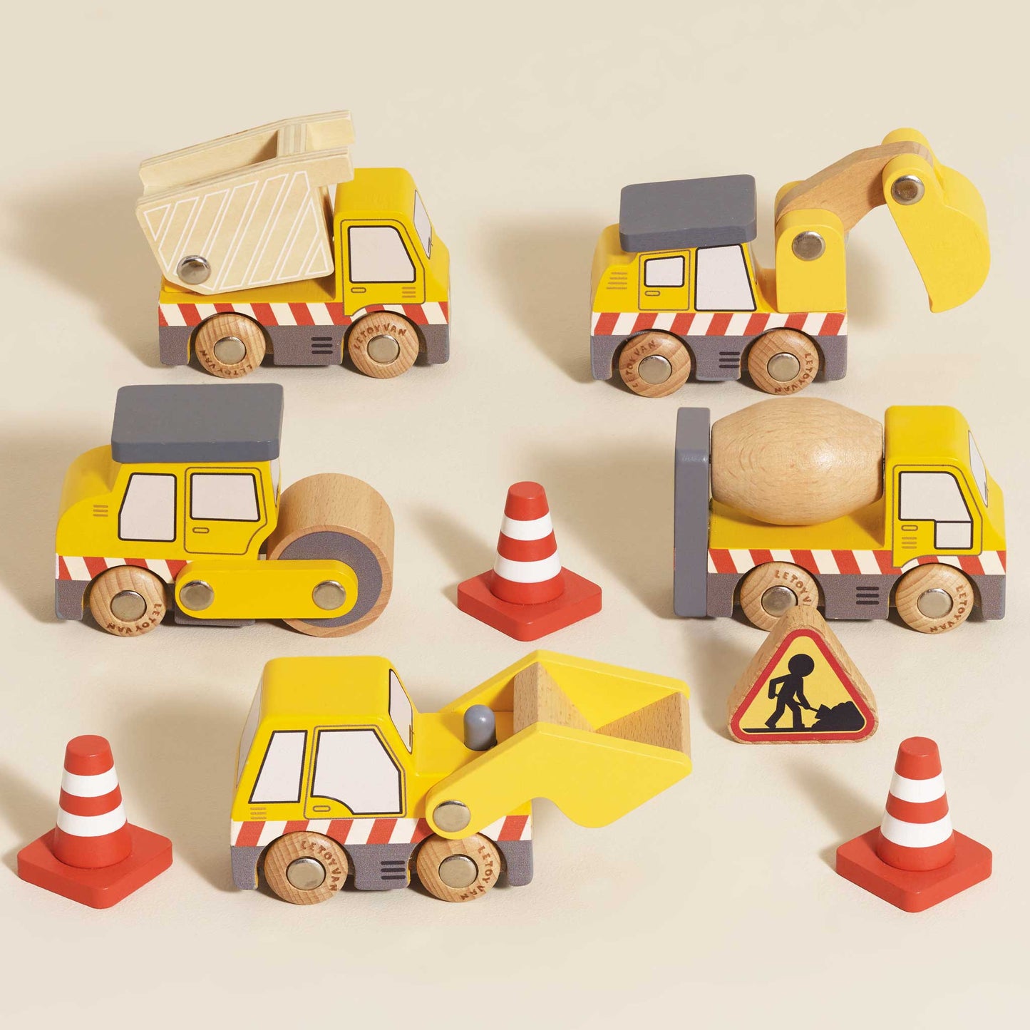 Conjunto de Carros de Brinquedo Construção