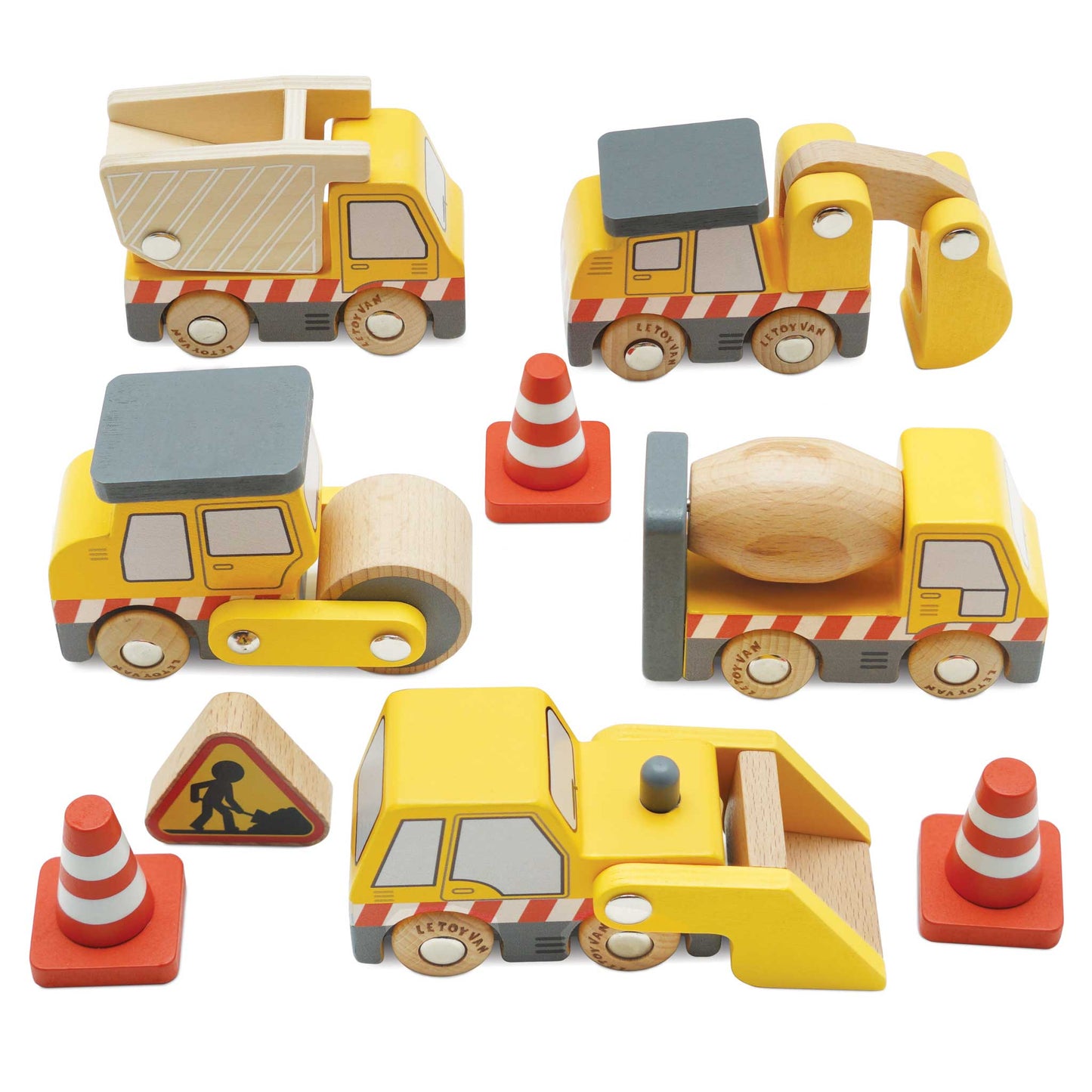 Conjunto de Carros de Brinquedo Construção