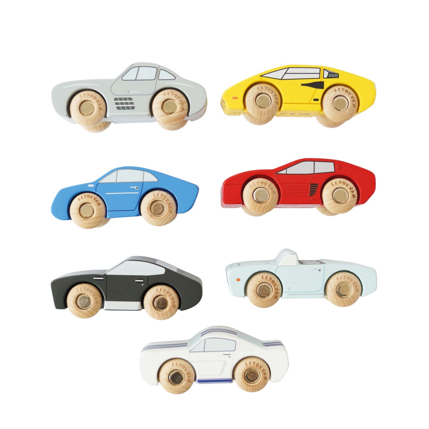 Conjunto de Carros de Brinquedo Esportivos