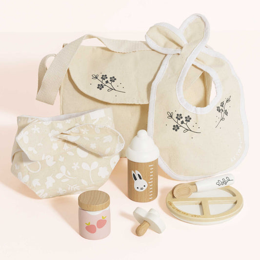 Kit e Bolsa de Amamentação para Bonecas